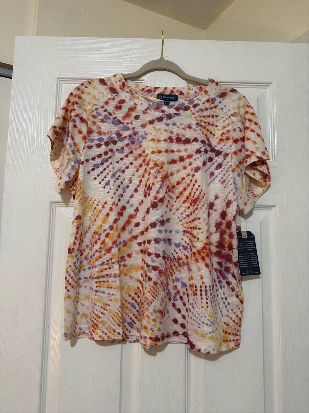 NWT Democracy Tie Dye T-Shirt